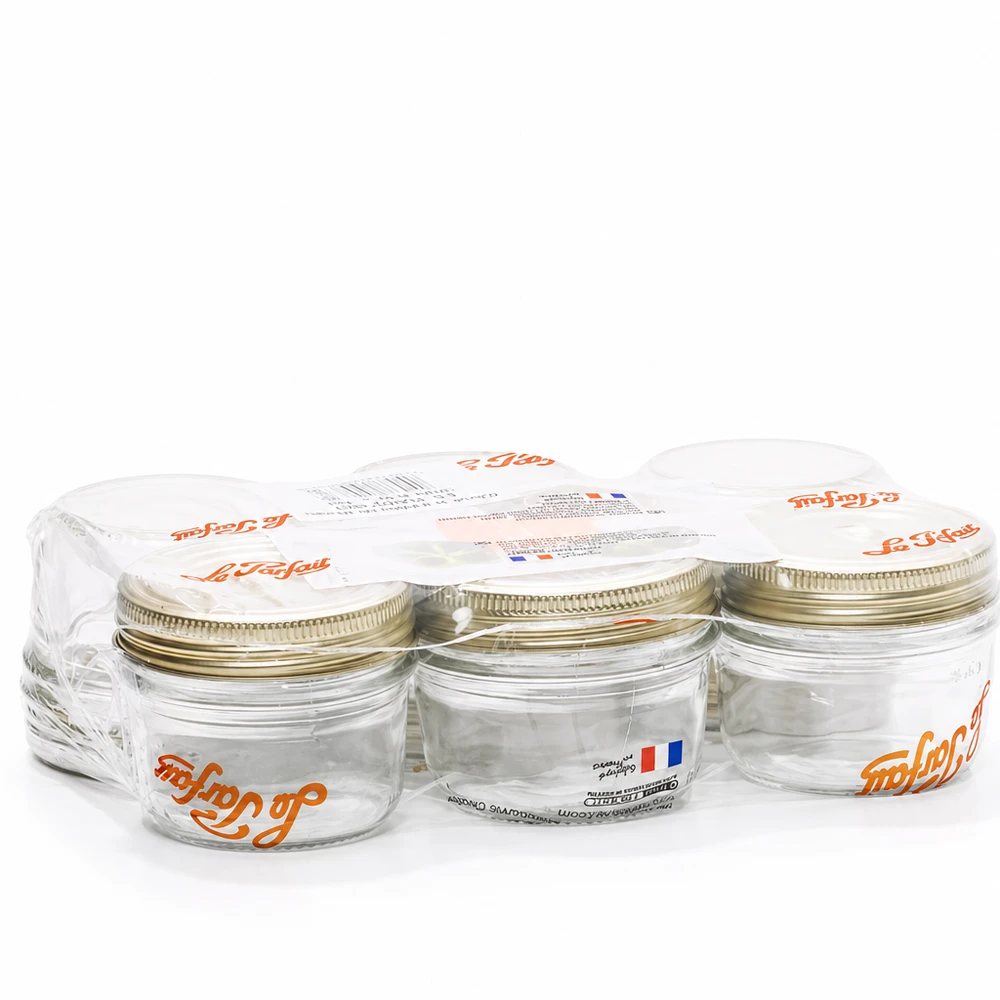 Le Parfait® Familia Wiss 200 g Ø82 mm bocal 245ml Pot renversé Familia Wiss avec système de couvercle en 2 parties Le Parfait Set de bocaux 6 pièces