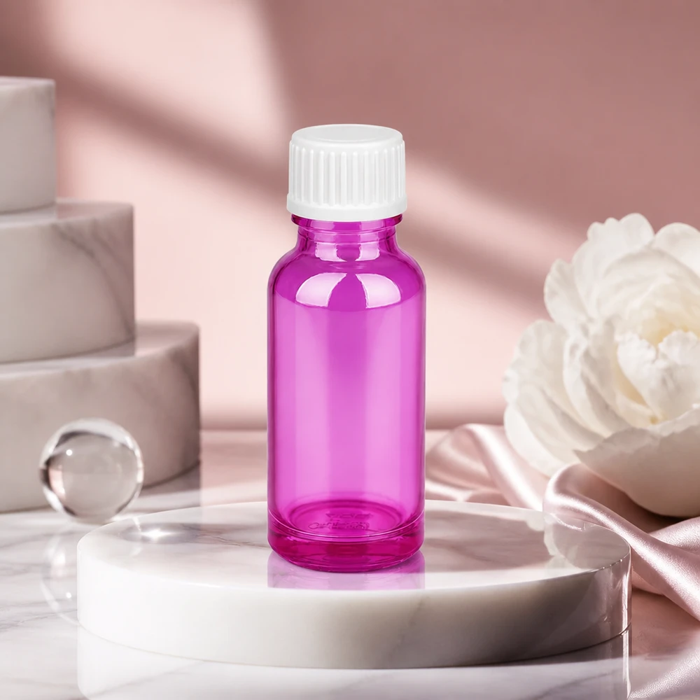 Flacon compte-gouttes 20ml 0.9mm blanc standard PurpleLine. UT18/20 Purple Flacon compte-gouttes 20ml avec bouchon blanc hygiénique pour une conservation stérile