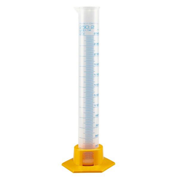 Éprouvette graduée en PP 250 ml, avec socle Éprouvette graduée en PP 250 ml, avec socle