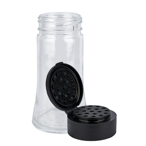 Pot à sel/épices 95 ml avec saupoudreuse, noir Pot à sel/épices 95 ml avec saupoudreuse, noir
