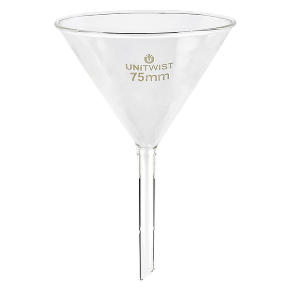 Entonnoir en verre ø75mm Borosilicate UNiTWIST Entonnoir en verre ø75mm Borosilicate UNiTWIST