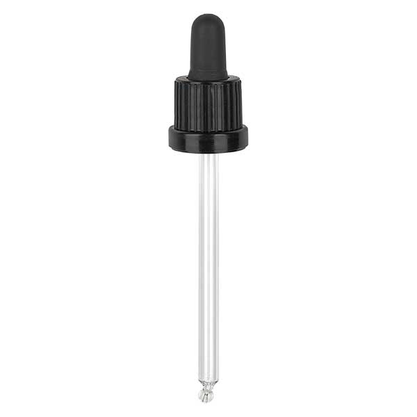 pipette en verre, noir/noir longueur 115 inviolabilité III pipette en verre, noir/noir longueur 115 inviolabilité III