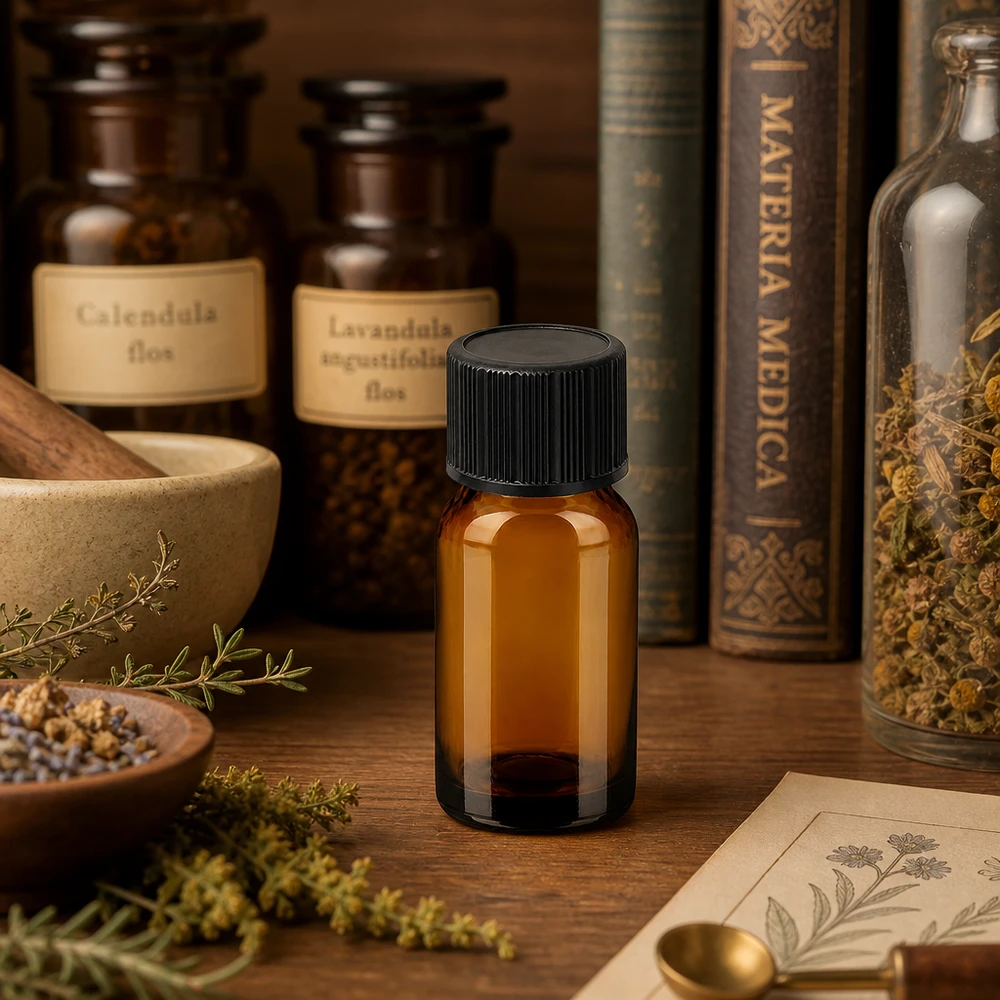 10ml flacon compte-gouttes. 1mm noir STD BrownLine UT18/10 Flacon de pharmacie de 10ml en verre brun avec compte-gouttes précis pour l'aromathérapie et la cosmétique