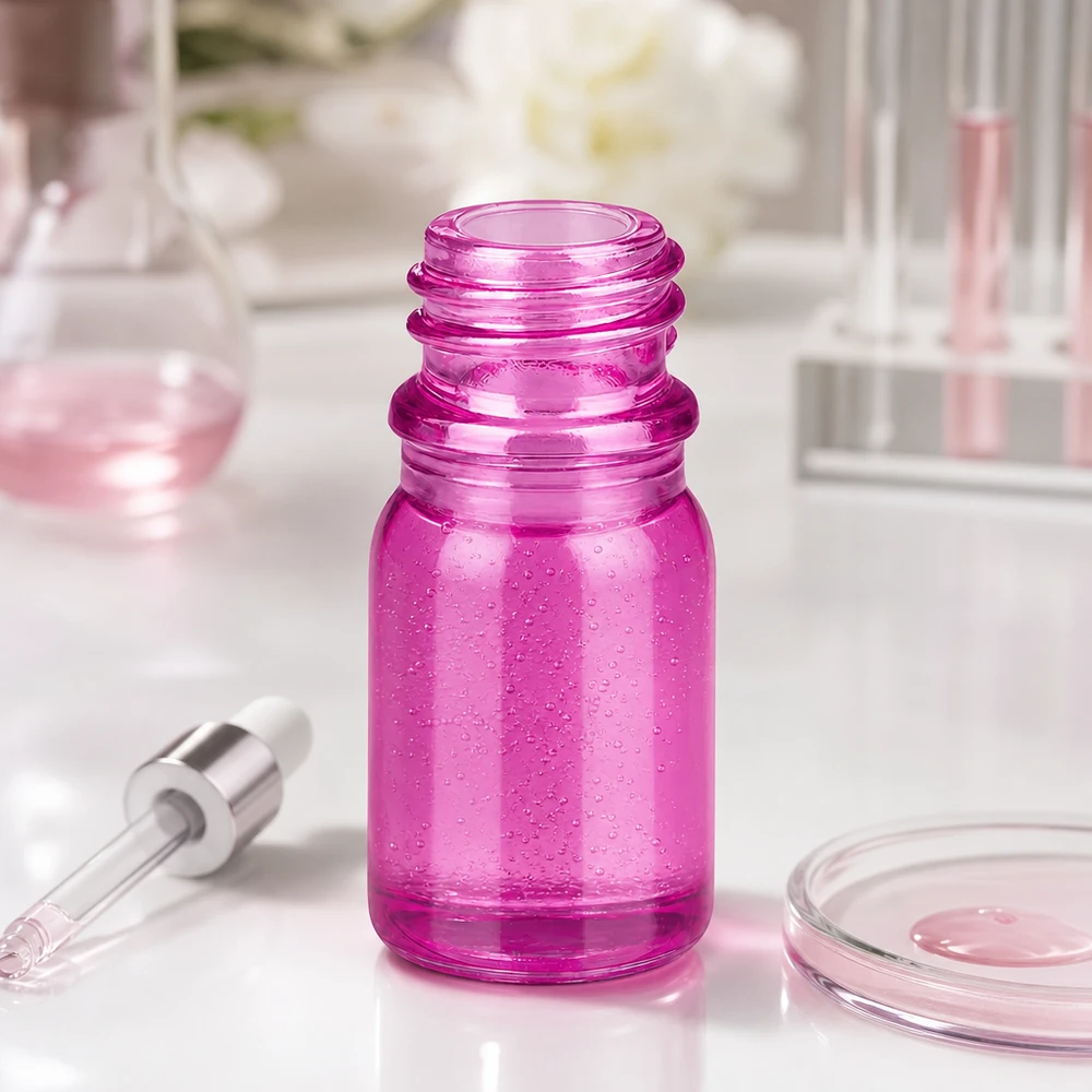 Flacon de pharmacie 5ml PurpleLine UT18/5 UNiTWIST Bouteille en verre PurpleLine de 5ml de haute qualité, d'un violet élégant, avec système UNiTWIST