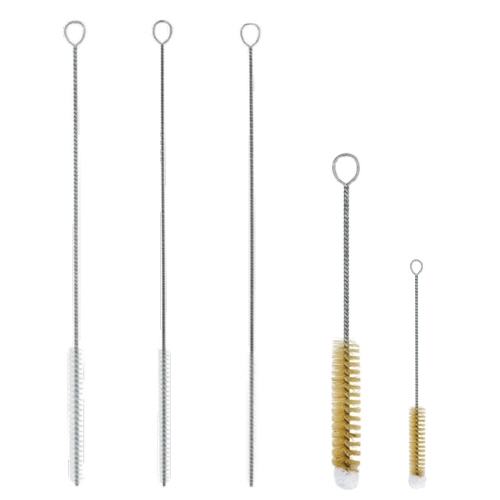 Set de brosses de nettoyage 5 pièces. Set pratique en 5 tailles. Nettoyage des verres & bouteilles en un « tour de main ».