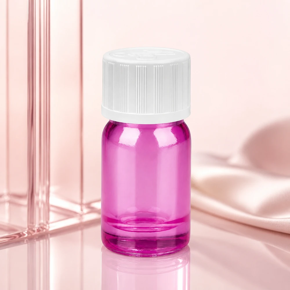 Flacon compte-gouttes 5ml 1,2mm blanc standard à l'épreuve des enfants PurpleLine. UT18/5 Flacon compte-gouttes professionnel de 5ml avec ouverture de dosage de 1,2mm pour l'aromathérapie et les parfums