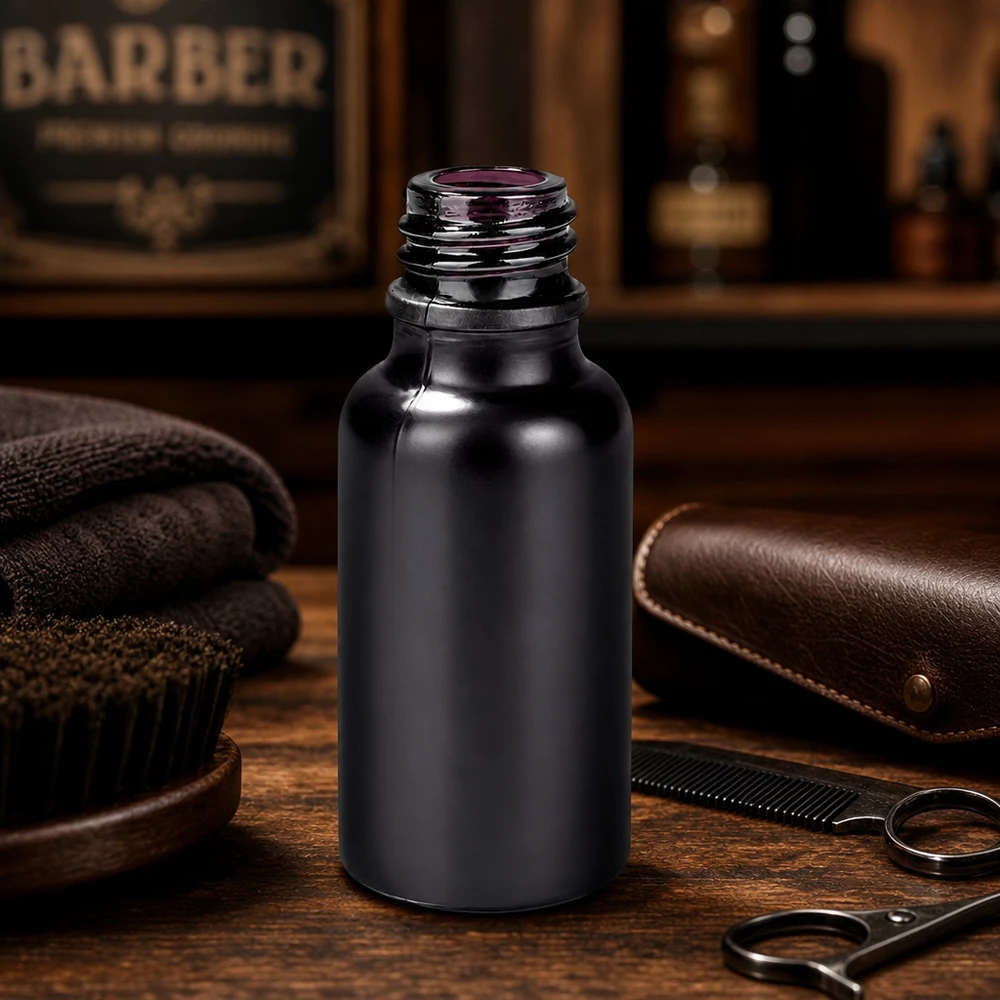 Flacon à pharmacie 20ml BlackLine UT18/20 UNiTWIST Bouteille BlackLine robuste de 20 ml avec filetage UT18/20 pour un stockage sûr des essences et des teintures