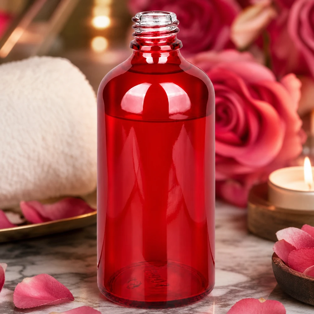 Flacon à pharmacie 100ml RedLine UT18/100 UNiTWIST Flacon RedLine UT18/100 de 100 ml au design épuré pour les applications de bien-être et de spa