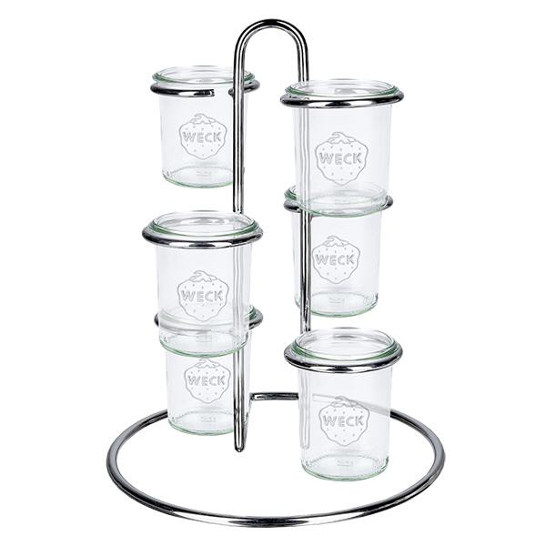 Support de service Vertico6 pour 6 bocal de verre WECK