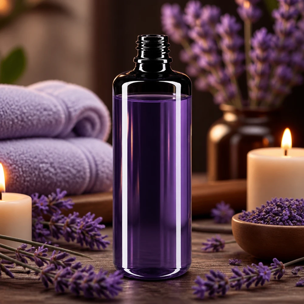 Flacon en verre violet 50 ml DIN18 (verre Miron) Flacon compte-gouttes compact Miron Orion 50ml en verre violet robuste pour un stockage durable des produits