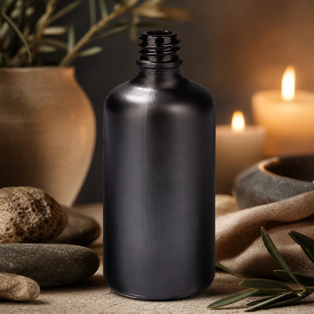 Flacon à pharmacie de 100ml BlackLine UT18/100 UNiTWIST Bouteille de pharmacie Premium 100ml BlackLine UT18/100 UNiTWIST pour les cosmétiques et produits naturels DIY