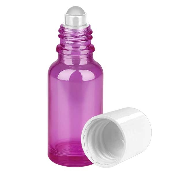 Flacon roll-on 20ml blanc standard PurpleLine UT18/20