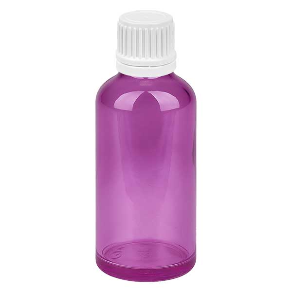 Flacon 50ml bouchon à vis 11mm blanc Originalité Bouchon à vis PurpleLine UT18/50