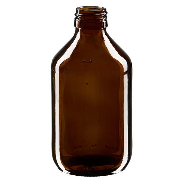 Flacon médical 250 ml couleur ambrée, PP 28 Flacon médical 250 ml couleur ambrée, PP 28