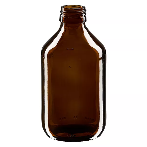 Flacon médical 250 ml couleur ambrée, PP 28