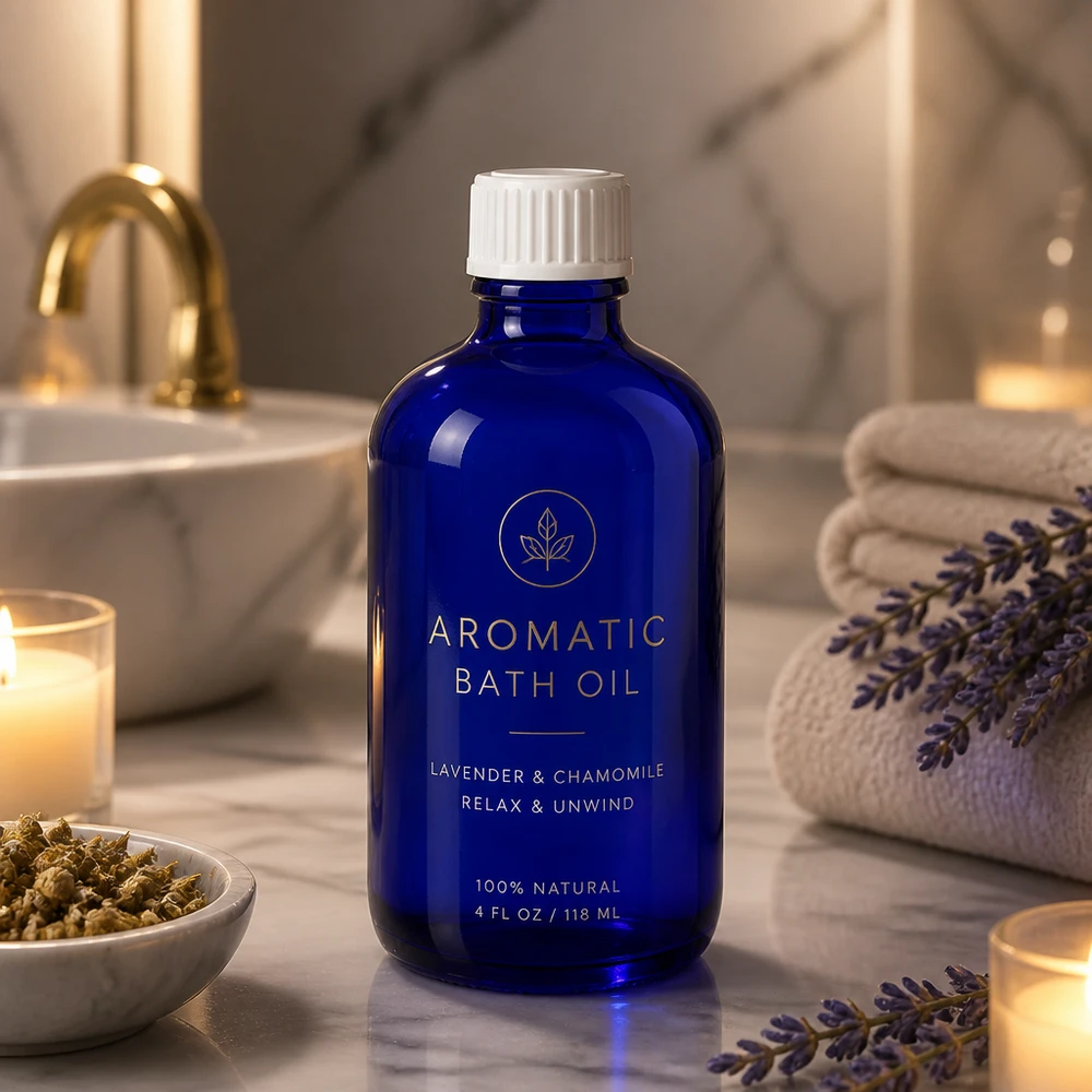Flacon compte-gouttes bleu cobalt de 100 ml STD avec un orifice de 0,9 mm pour un dosage précis