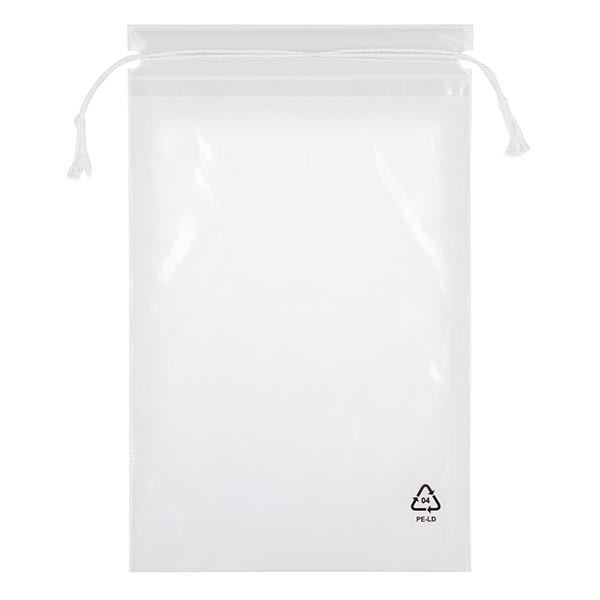 100 sachets en PEBD avec cordelette, 150 x 210 (cordon : 240) 100 sachets en PEBD avec cordelette, 150 x 210 (cordon : 240)