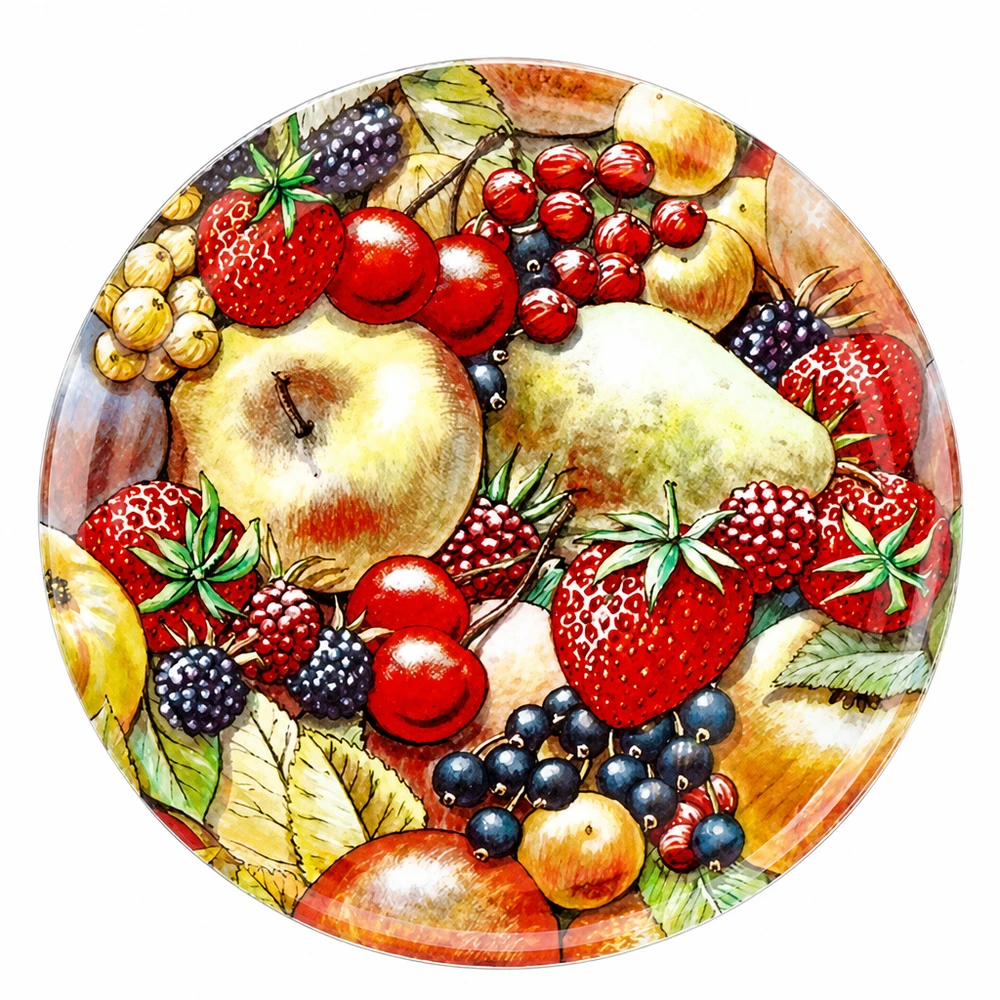 Couvercle de bocaux 82 mm avec motif fraises, cerises et mûres – BasicSeal TO82