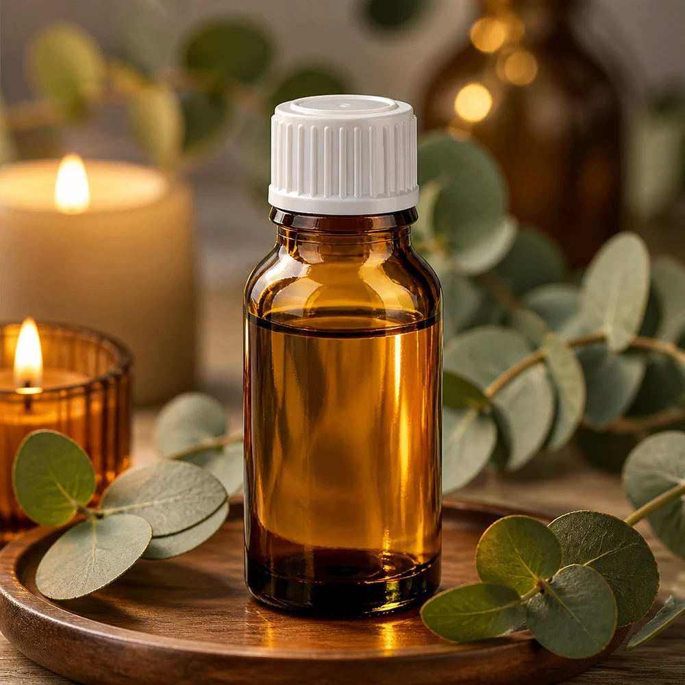 Flacon de pharmacie de 15 ml en verre ambré avec compte-gouttes de précision de 0,8 mm pour huiles essentielles