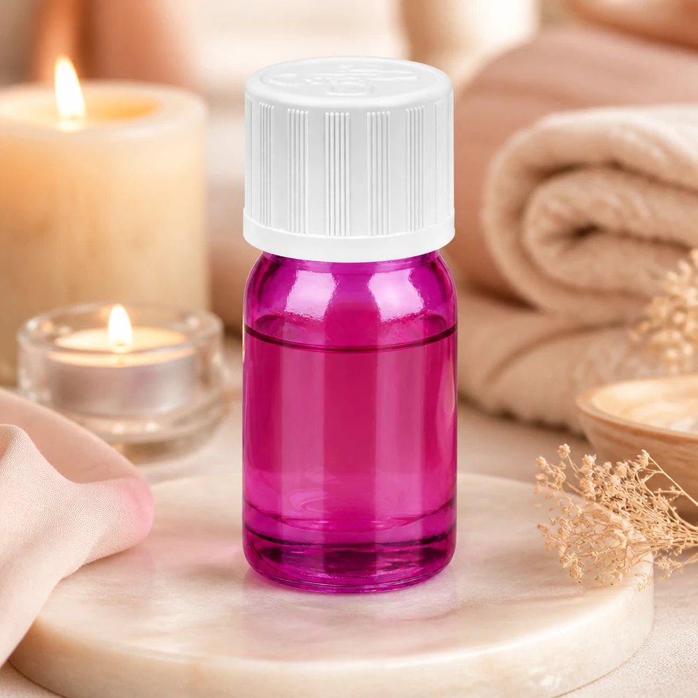 Flacon compte-gouttes 5ml 1,2mm blanc standard à l'épreuve des enfants PurpleLine. UT18/5 Flacon compte-gouttes violet pratique de 5 ml pour une conservation hygiénique des sérums