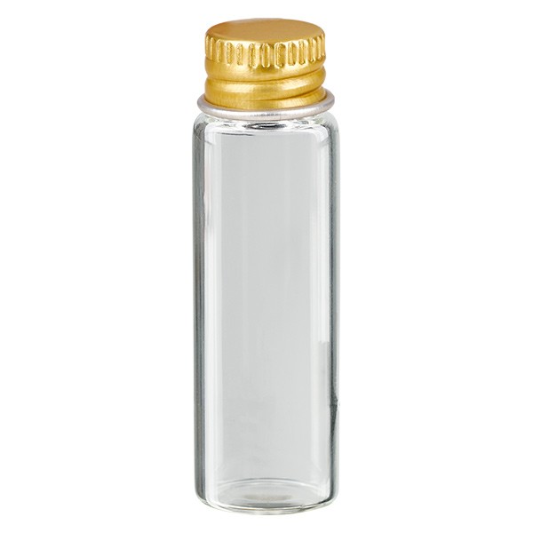 5ml mini flacon en verre clair Met.-V. or UNiTWIST 5ml mini flacon en verre clair Met.-V. or UNiTWIST