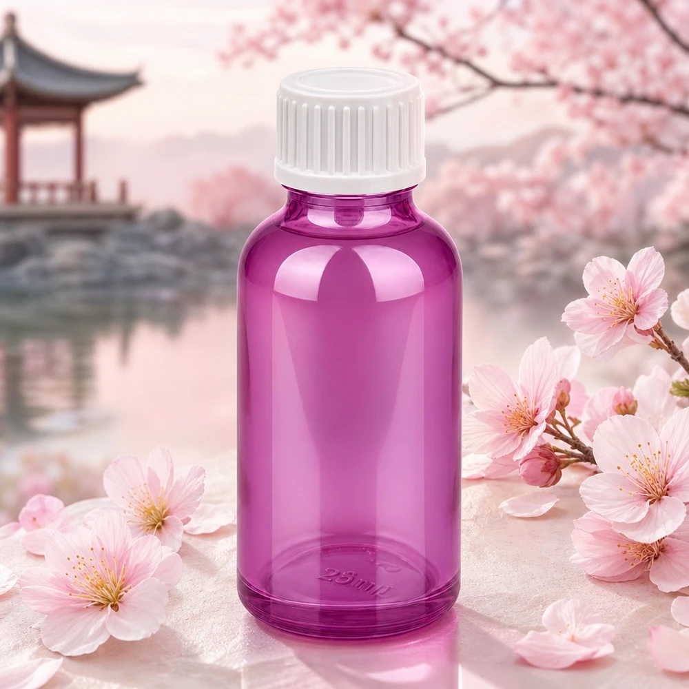 Flacon compte-gouttes 30ml 0.9mm blanc standard PurpleLine. UT18/30 Bouteille de 30ml en Purple transparent idéale pour les mélanges et la fabrication de cosmétiques DIY