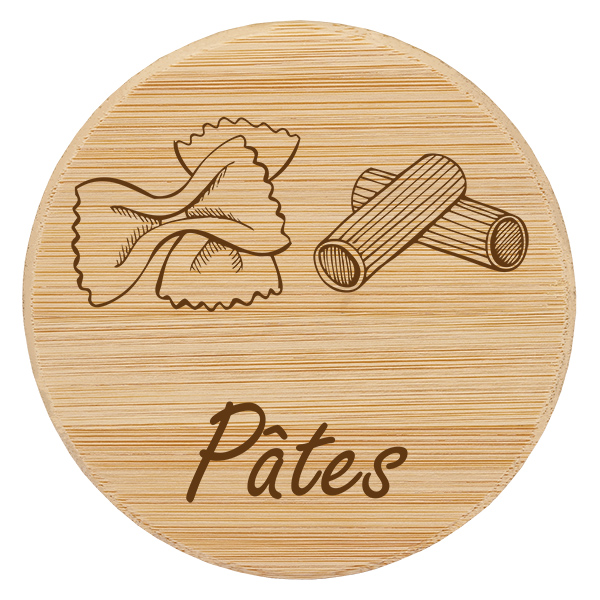 Paire en bois « Pâtes » pour WECK RR100