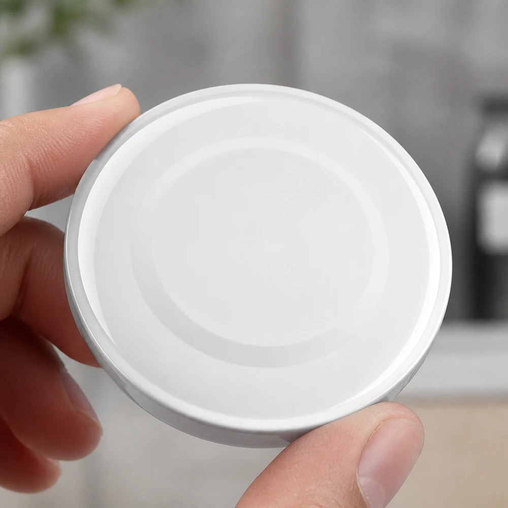 Couvercle BasicSeal 48 mm blanc (TO48) UNiTWIST Couvercle de conserve TO48 blanc lisse, 48 mm, UNiTWIST, sans impression, neutre