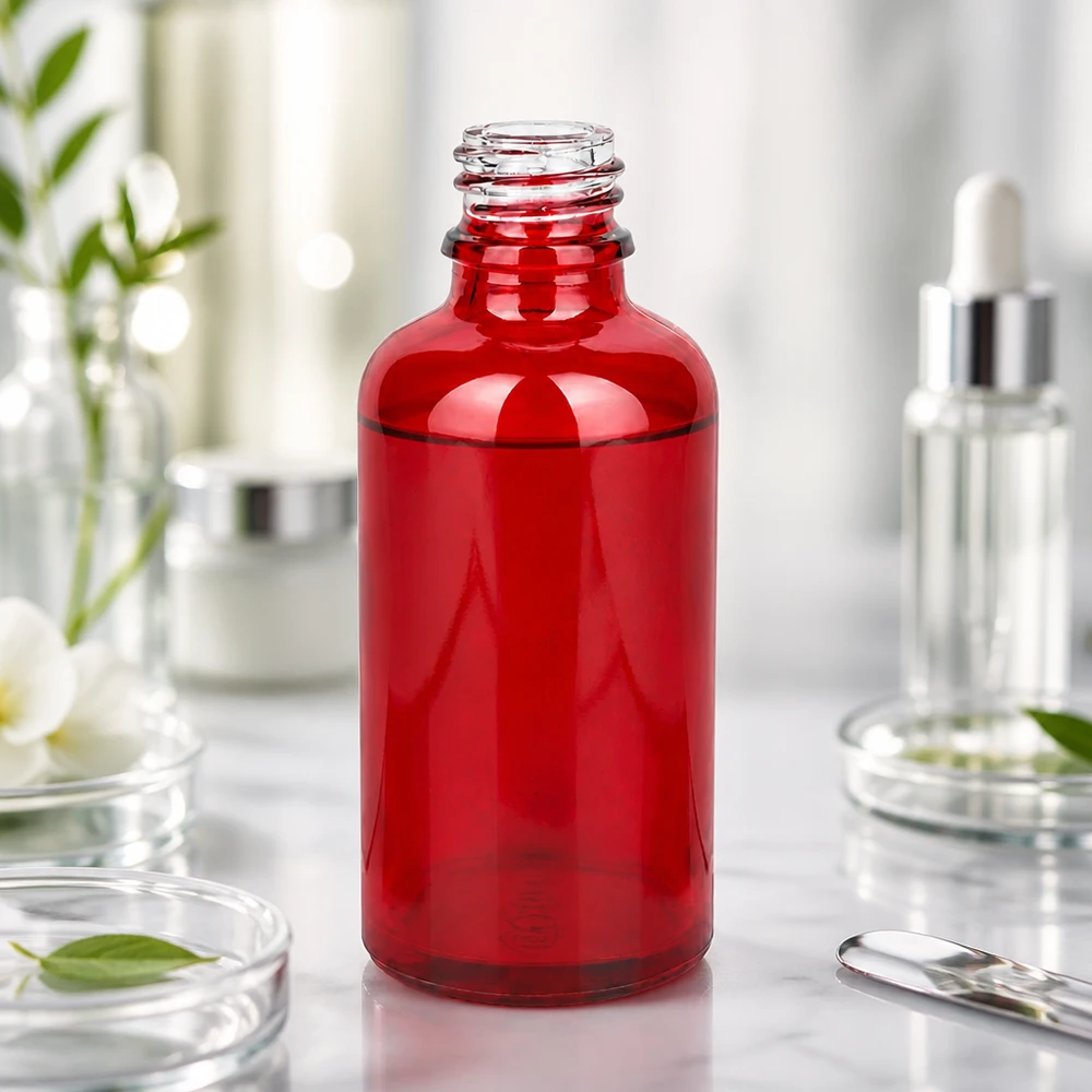 Flacon à pharmacie 50ml RedLine UT18/50 UNiTWIST Bouteille de pharmacie RedLine UT18/50 UNiTWIST de 50 ml en verre robuste offrant une protection optimale contre les effets de la lumière