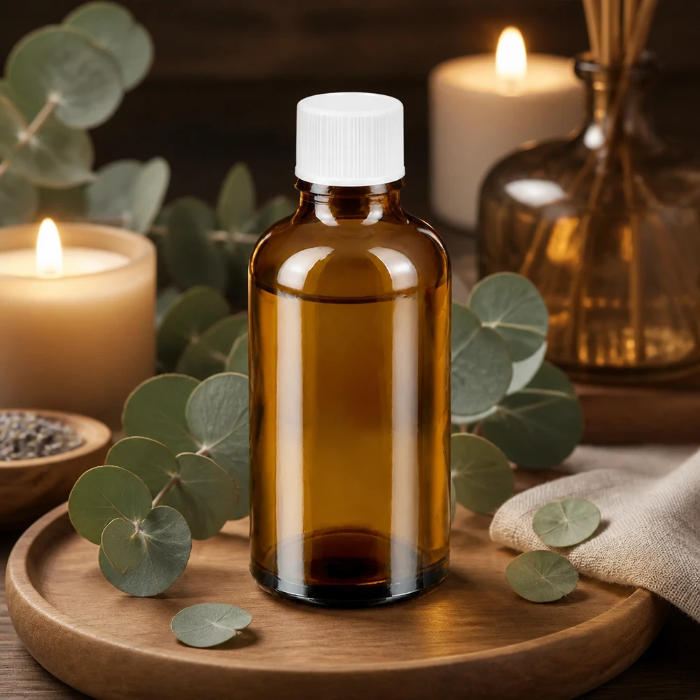 Flacon de 50ml 11mm SV blanc STD BrownLine UT18/50 Flacon de 50ml avec bouchon standard de 11mm en verre brun de haute qualité pour l'aromathérapie