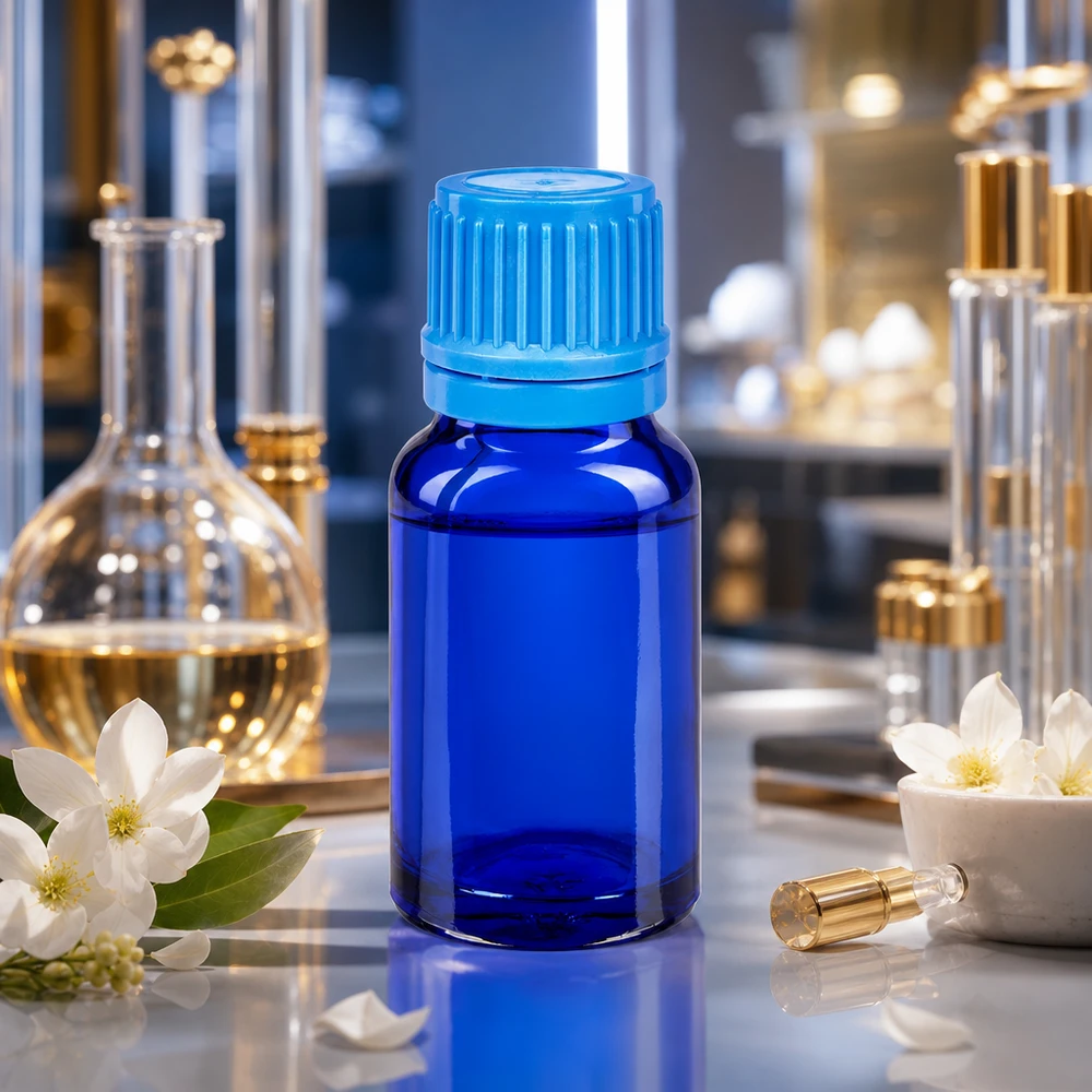 Flacon 10ml 11mm SV bleu OV BlueLine UT18/10 Bouteille médicale en verre de 10ml avec filetage de 11mm pour un stockage stérile