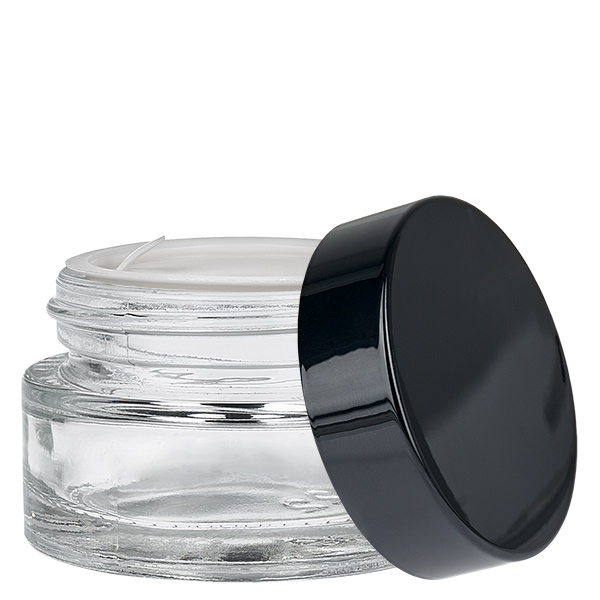 Pot en verre 20ml transparent avec couvercle à insérer UNiTWIST Pot en verre 20ml transparent avec couvercle à insérer UNiTWIST