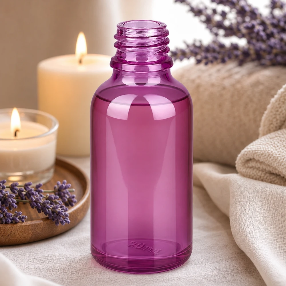 Bouteille à pharmacie de 30ml PurpleLine UT18/30 UNiTWIST Flacon en verre PurpleLine 30ml à large ouverture UT18/30 pour un remplissage facile