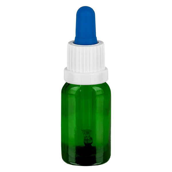 Flacon à pipette 10ml blanc/bleu OV GreenL. UT18/10