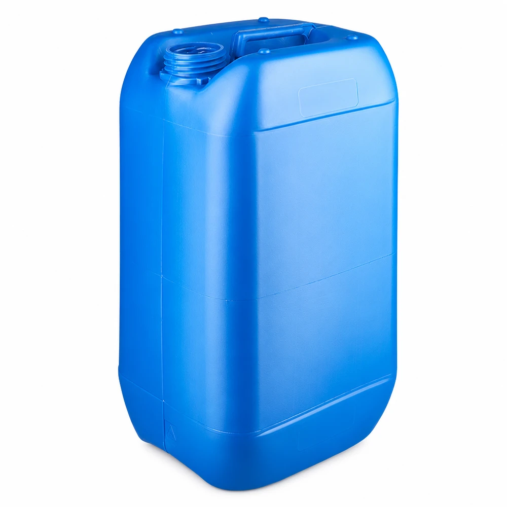 Bidon 15 litres bleu sans bouchon Bidon rectangulaire bleu de 15 litres, sans couvercle, empilable, pour l'industrie et les particuliers