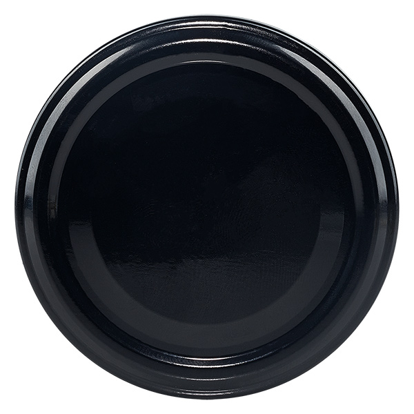 110ml Verre rond avec couvercle BioSeal noir UNiTWIST