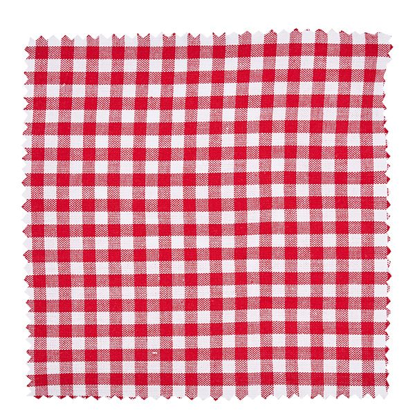 Tissu napperon pour décoratif rouge à carreaux 12cm carré