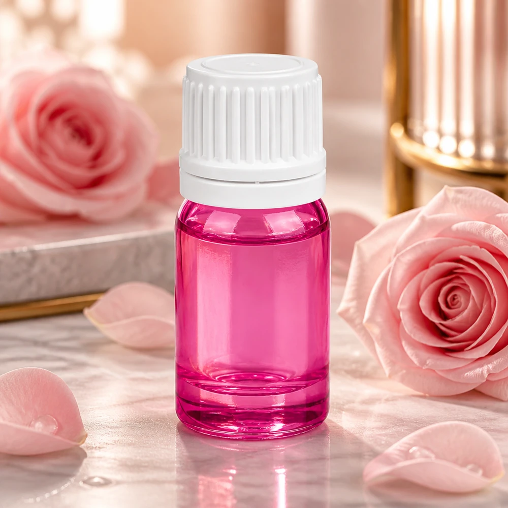 Flacon 5ml bouchon à vis 11mm blanc Originalité bouchon à vis PurpleLine UT18/5 Bouteille en verre violette pratique de 5ml idéale pour les voyages et les déplacements avec un bouchon sûr