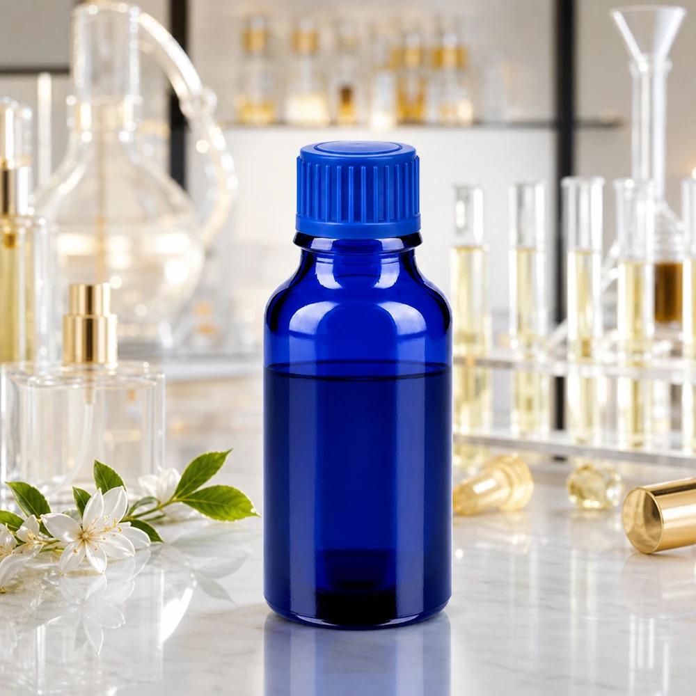 Flacon 20ml 11mm SV bleu STD BlueLine UT18/20 Bouteille en verre professionnelle de 20 ml de la série BlueLine pour les applications de laboratoire et les substances chimiques