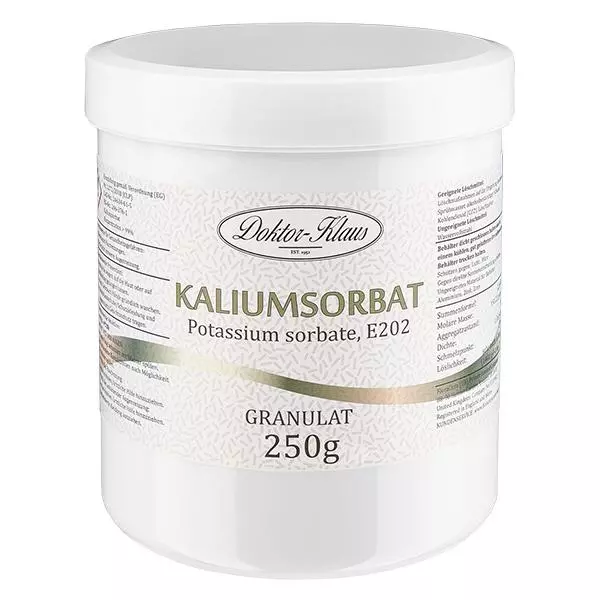 250g de sorbate de potassium (Potassium Sorbate) Doktor-Klaus 250g de sorbate de potassium (Potassium Sorbate) Doktor-Klaus