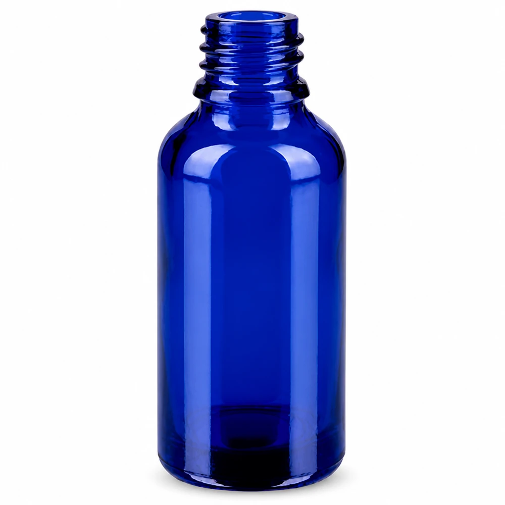 Flacon Roll-On 30ml noir STD BlueLine UT18/30 Récipient Roll-On 30ml bleu version STD avec filetage UT18/30 pour parfums et huiles