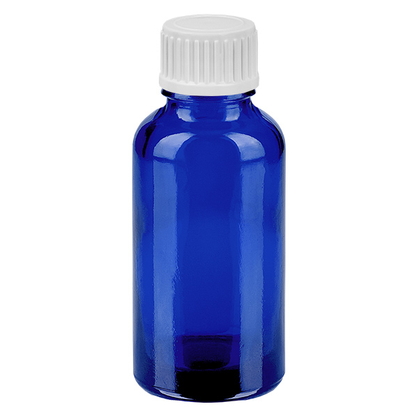 Flacon compte-goutte 30ml 0.9mm blanc STD BlueL. UT18/30