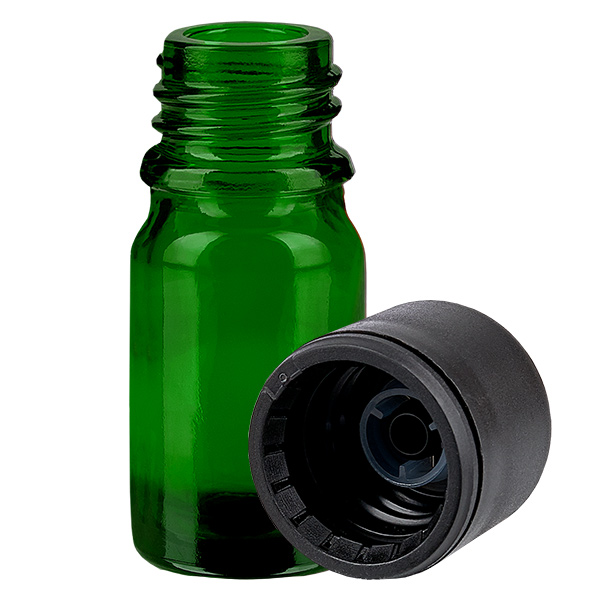 Flacon de 5ml 6mm SV noir STD GreenLine UT18/5 Flacon de 5ml 6mm SV noir STD GreenLine UT18/5