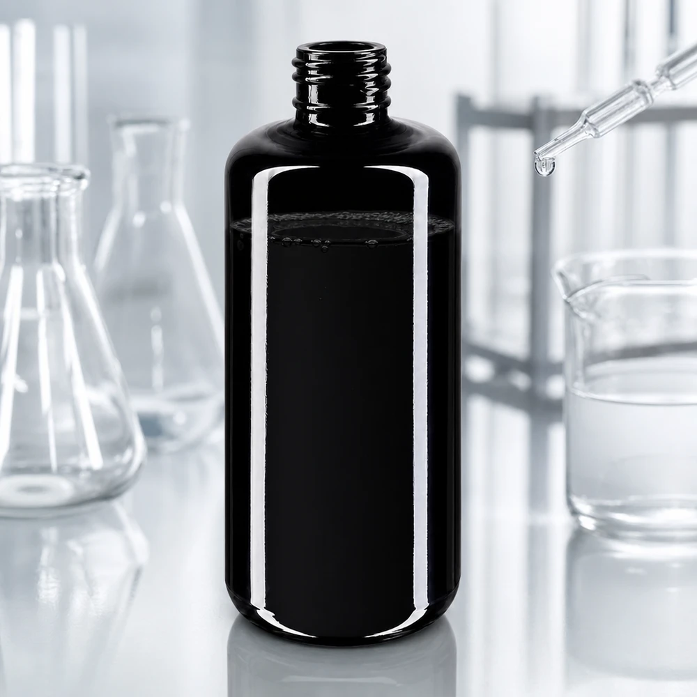 Flacon en verre violet 200 ml GCMI 410/24 (verre Miron) Bouteille en verre violet Premium Draco 200ml à large ouverture pour un remplissage facile des produits cosmétiques