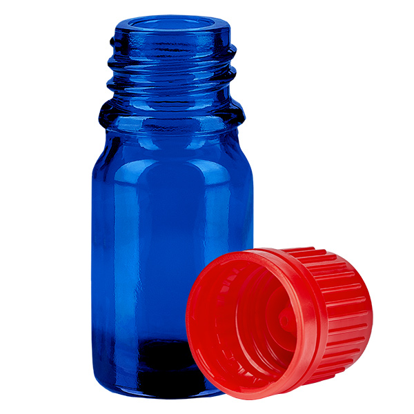 Flacon 5ml 11mm SV rouge OV BlueLine UT18/5