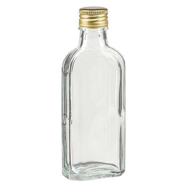 100 ml Meplat clair avec bouchon alu or PP22 100 ml Meplat clair avec bouchon alu or PP22
