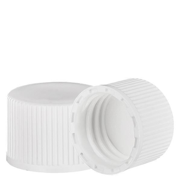 Bouchon à vis blanc avec joint en PE, S20x3