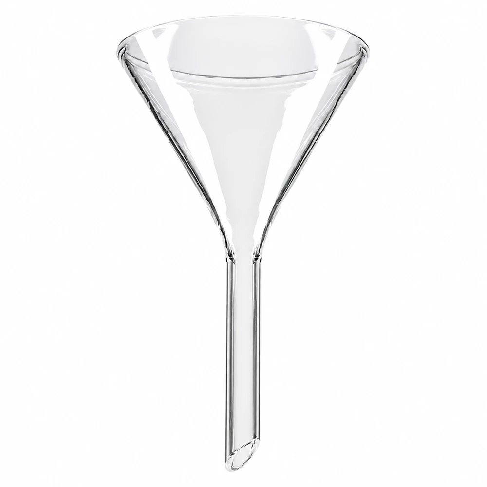 Entonnoir Ø 55mm - verre borosilicate 3.3 - angle 60° Entonnoir en verre borosilicaté de 55mm de diamètre avec angle de 60 degrés pour les besoins du laboratoire