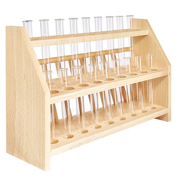 Tube à essai 160x16mm en verre borosilicate à bord rabattu