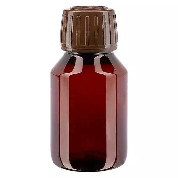 Bouteille PET 50ml avec bouchon d'inviolabilité Bouteille PET 50ml avec bouchon d'inviolabilité
